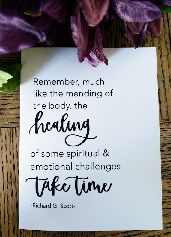 Healing and Mending Sympathy Card Healing and Mending Sympathy Card