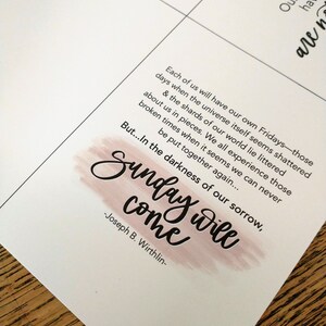 Cartolina stampabile Grief Sympathy / Carte LDS / Benson & Wirthlin / Carte handlettered / Download istantaneo / 4.25"x5.5" / Due carte in una