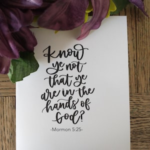 Cartolina stampabile di simpatia per il dolore / Carte delle Scritture / Citazioni LDS / Perdita / Carte handlettered / Download istantaneo / 4.25"x5.5" / Due carte in una