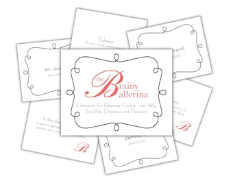 Flashcards for Ballerinas Finding Their Way (Int/Adv Directions & Positions)