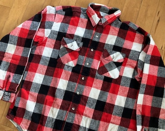 Vintage 80's Five Brother Heavyweight Button-down Flannelshirt
