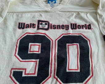 90s Walt Disney World Jersey T Shirt Vintage 1990s Disney Etsy
