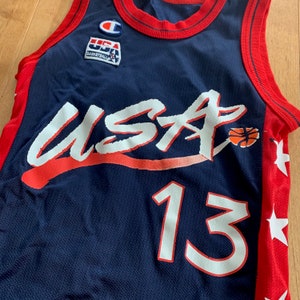 Shaq O'Neal #13 USA Dream Team White Basketball Jersey S