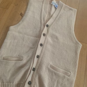 1960s LL Bean Knit Wool Vest, Made in USA