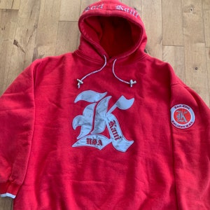 1990s Karl Kani Hoodie Vintage XL Embroidered Hooded Sweatshirt 2pac Urban Streetwear Y2K Style Rare Rap Culture Designer Etsy