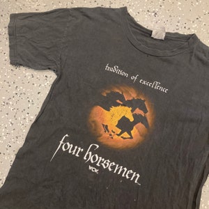 1990s The Four Horsemen WCW World Championship Wrestling T-shirt Vintage 100% Cotton nWo New World Order Professional Wrestling Tee