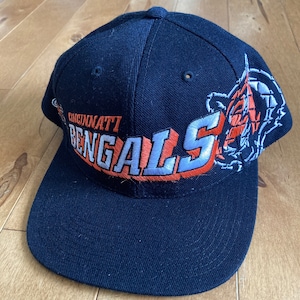 1990s Cincinnati Bengals Shadow Snapback Hat Vintage Sports Specialties Embroidered Baseball Cap NFL Pro Line Football Sportswear