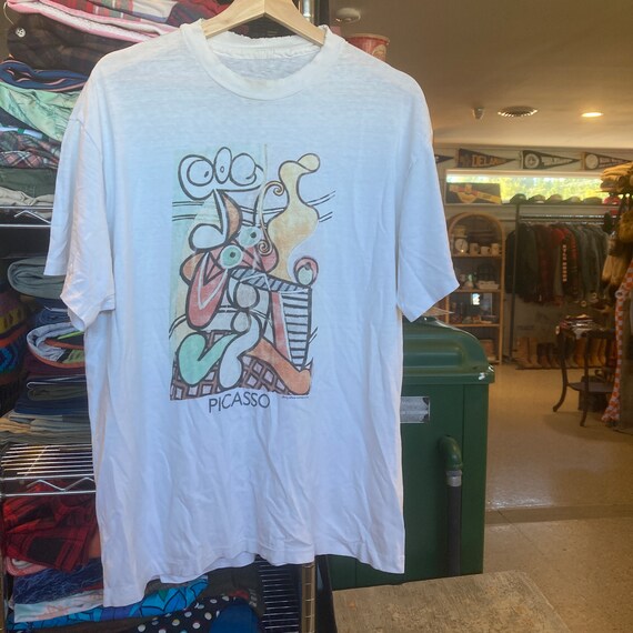 1990s Pablo Picasso Fine Art T-shirt Vintage Single Stitch Large 