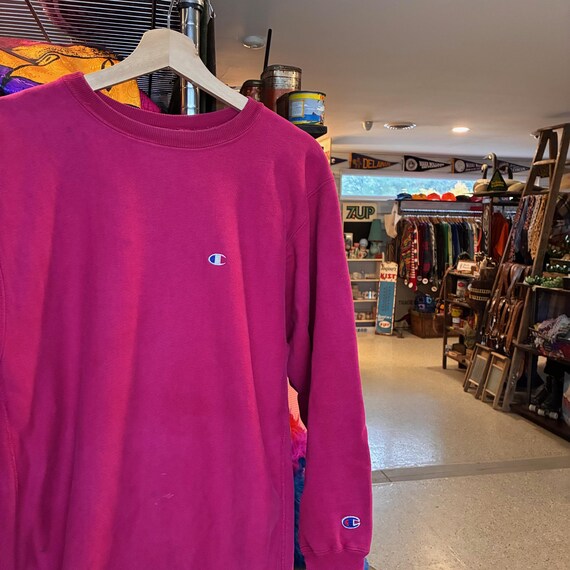 1990s Vintage CHAMPION REVERSE WEAVE Sweatshirt Pink Crewneck 