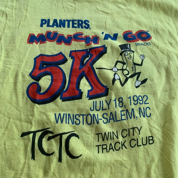 1992 Planters Peanuts Munch 'N Go Snacks 5K Run T… - image 8