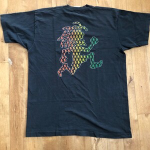 90s Say Mon Jamaican T-shirt Vintage 1990s 100% Cotton XL Single Stitch Tee Rasta Reggae Retro Jamaica Streetwear Sportswear
