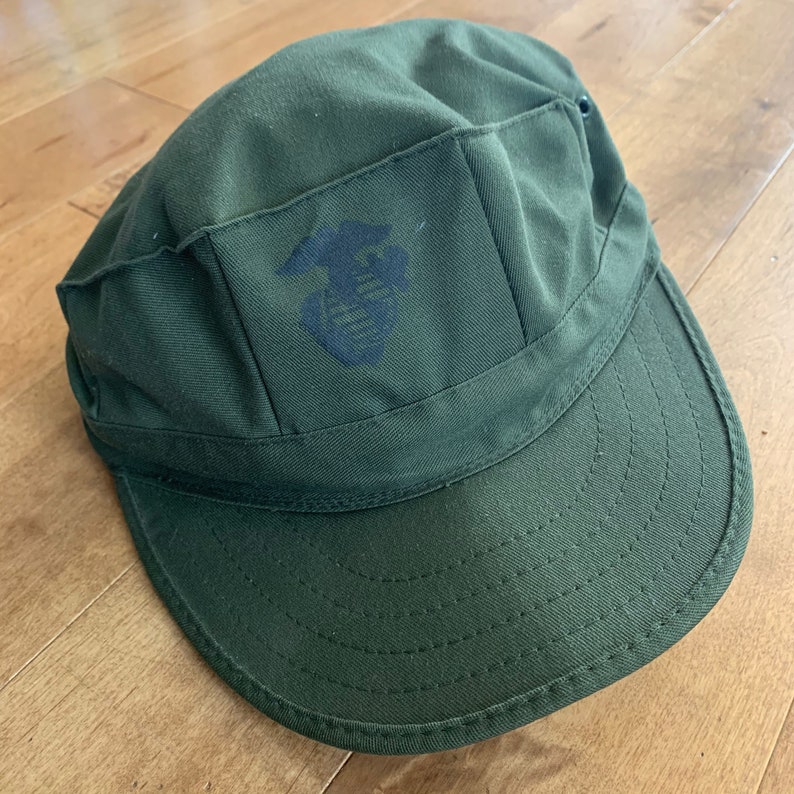 80s United States Marine Corps Issue Hat Vintage 1980s Made in | Etsy