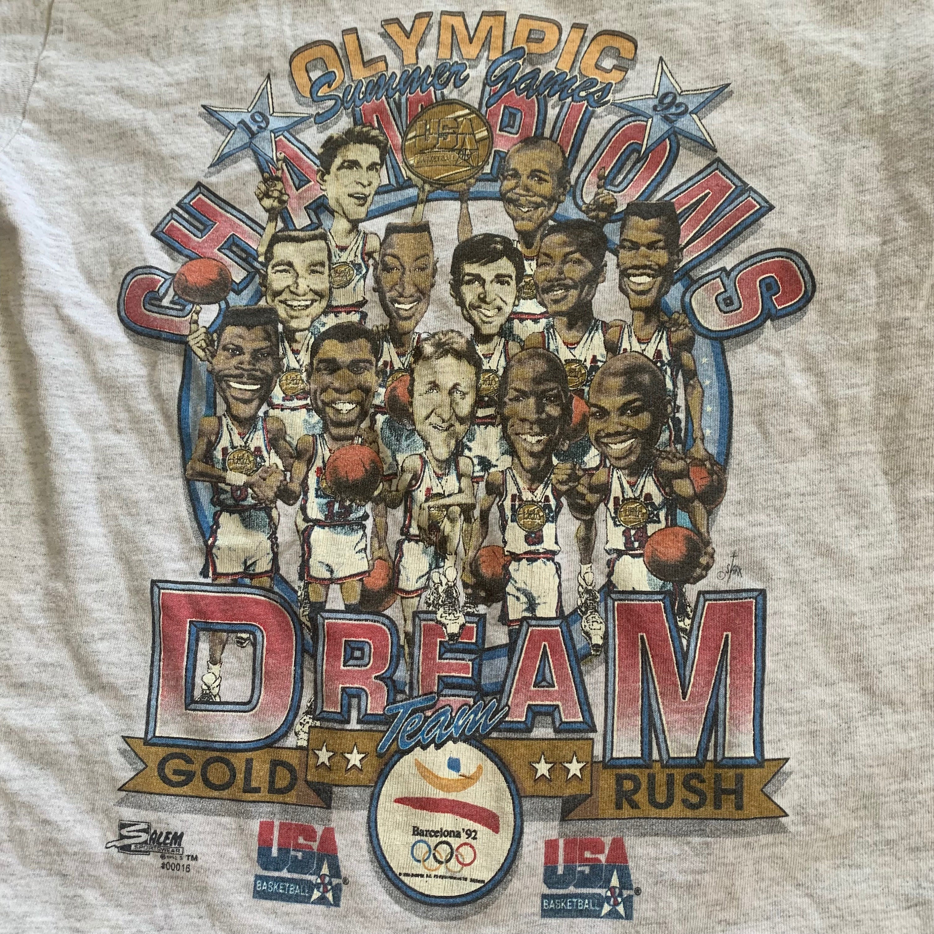 vintage 1992 usa basketball dream team shirt, M, salem sportswear