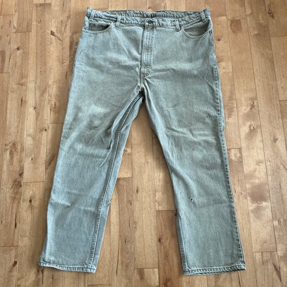 1990s Levi's 540 Faded Green Jeans Vintage Made in USA 100