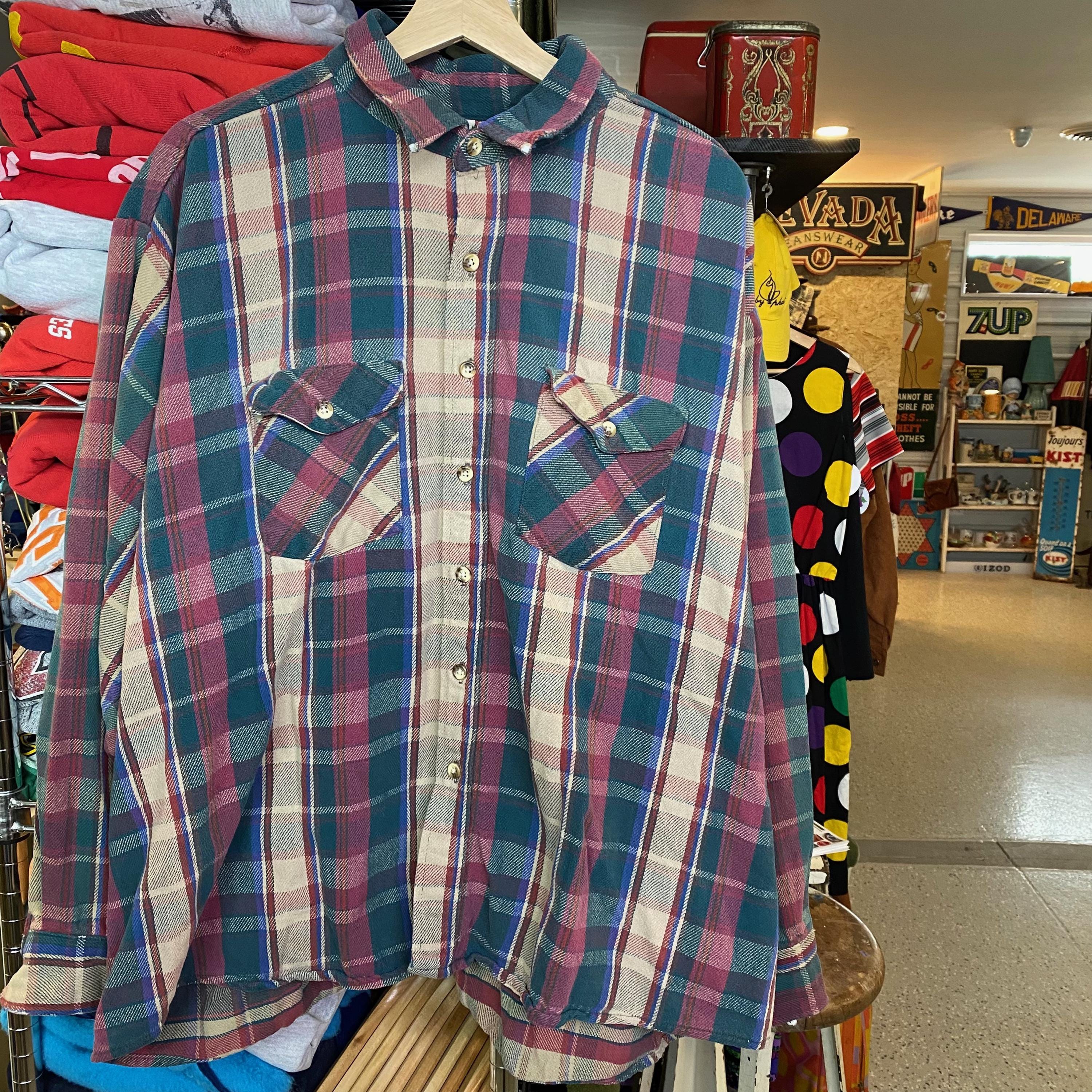 1990s Vintage FIVE BROTHER Flannel Shirt Plaid Button Up - Etsy