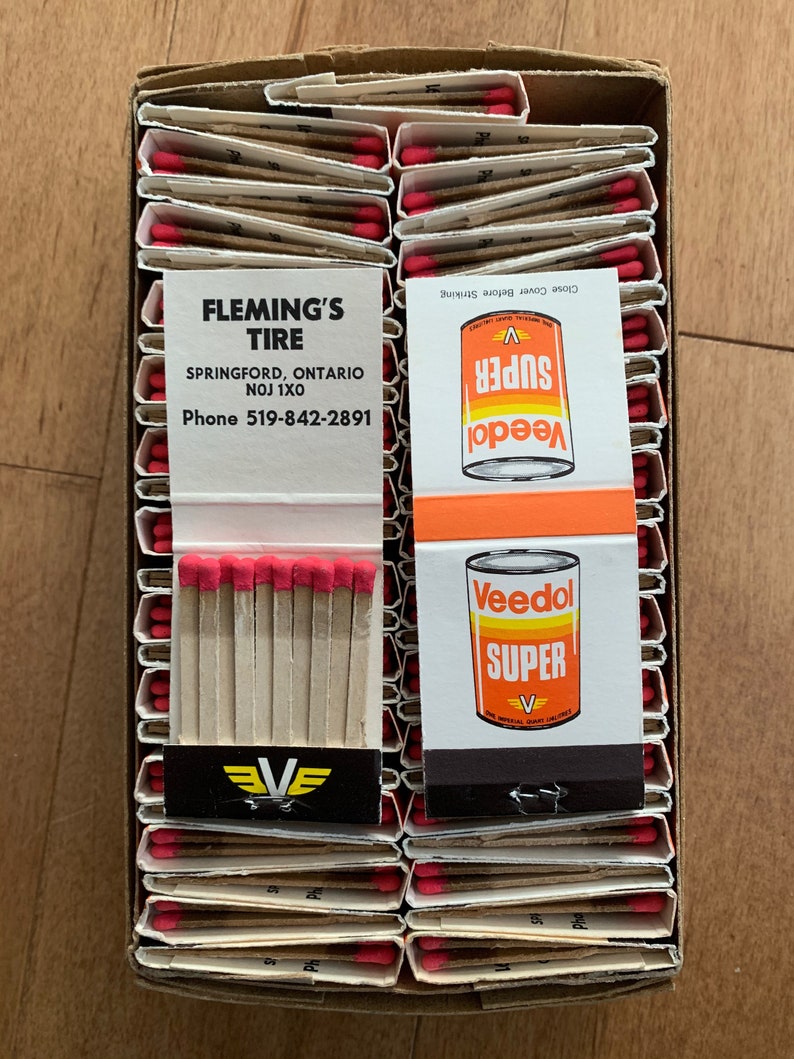 Vintage NOS Veedol Oil & Fleming's Tire Springford Ontario Etsy
