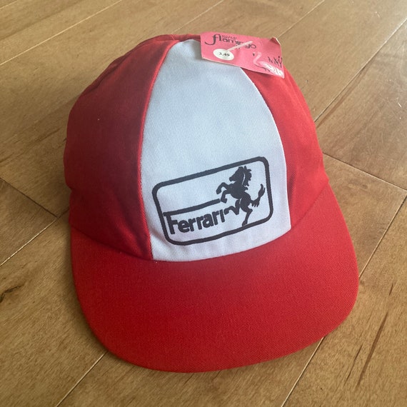 60s Deadstock Ferrari Kids Baseball Cap 