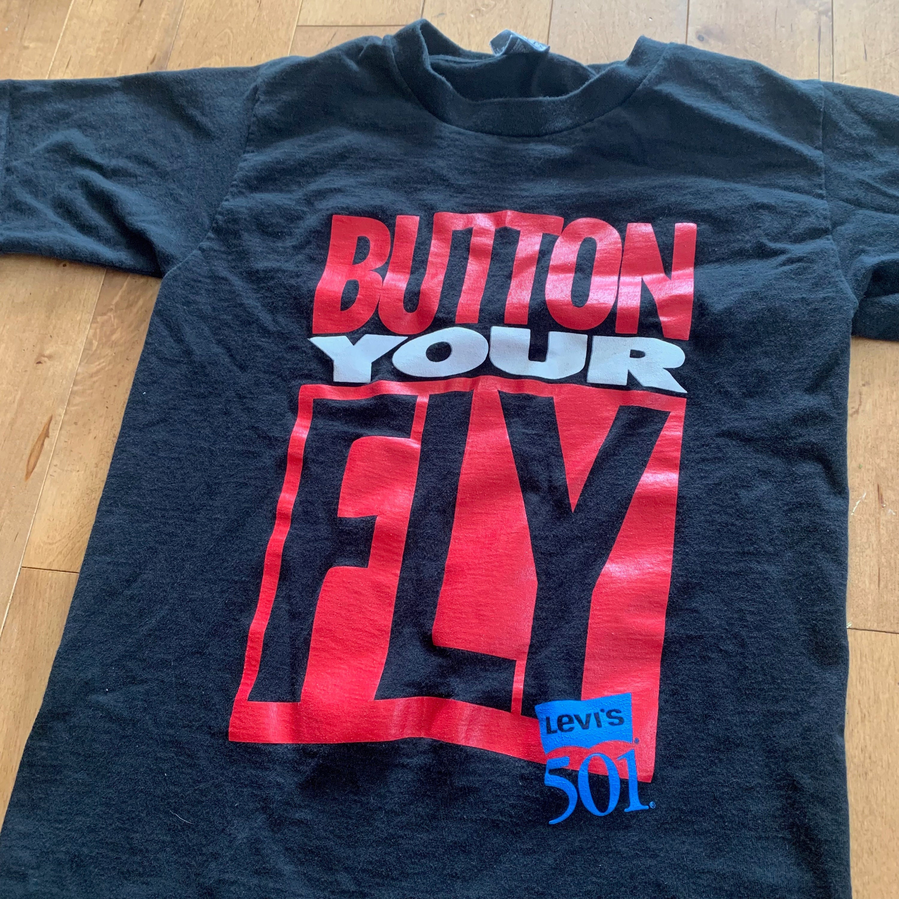 1990s Levi's 501 Button Your Fly Promo T-shirt Vintage - Etsy Denmark