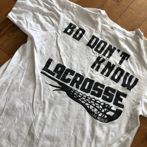 90s Bo Knows Parody T-shirt Lax World Vintage 1990s Made in - Etsy