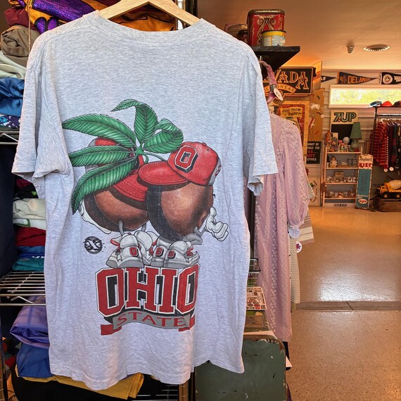 1990s Vintage Ohio State BUCKEYES T-shirt Brutus … - image 4