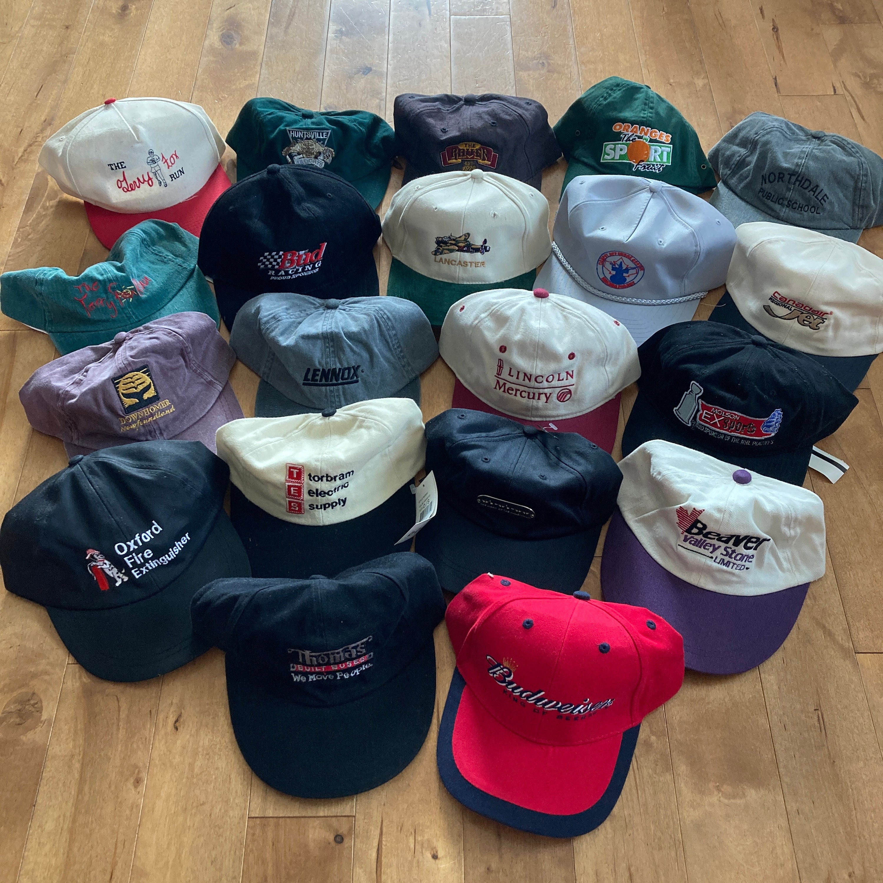 Lote de gorras de béisbol vintage Principios de la - Etsy España