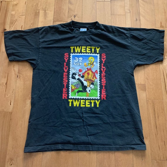 1997 Looney Tunes Stamp Collection T-shirt Vintage 1990