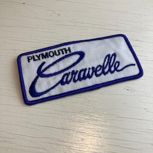 1980s Plymouth Caravelle Chrysler Vintage Car Embroidered Patch
