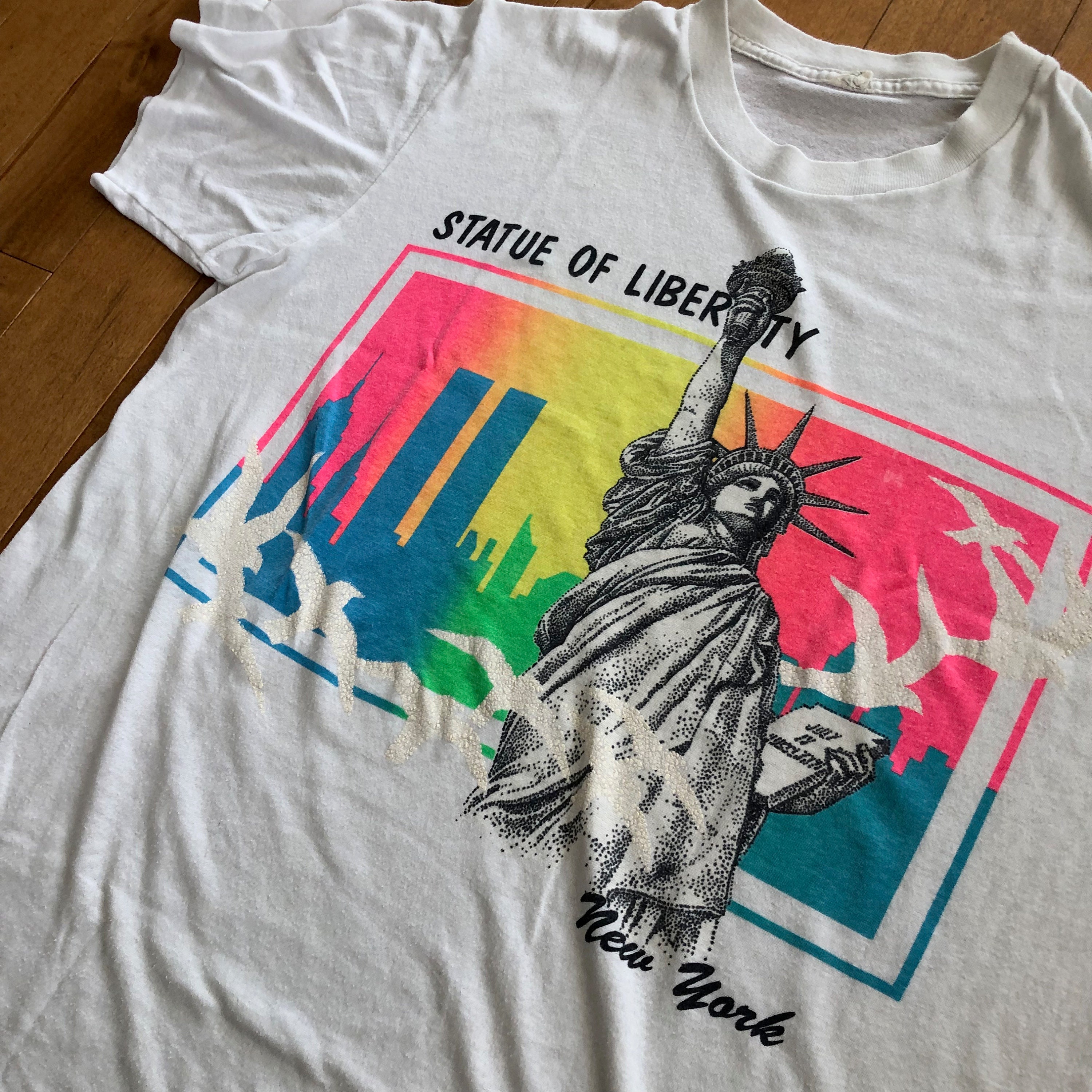 90s Statue of Liberty New Vacation Souvenir T-shirt -
