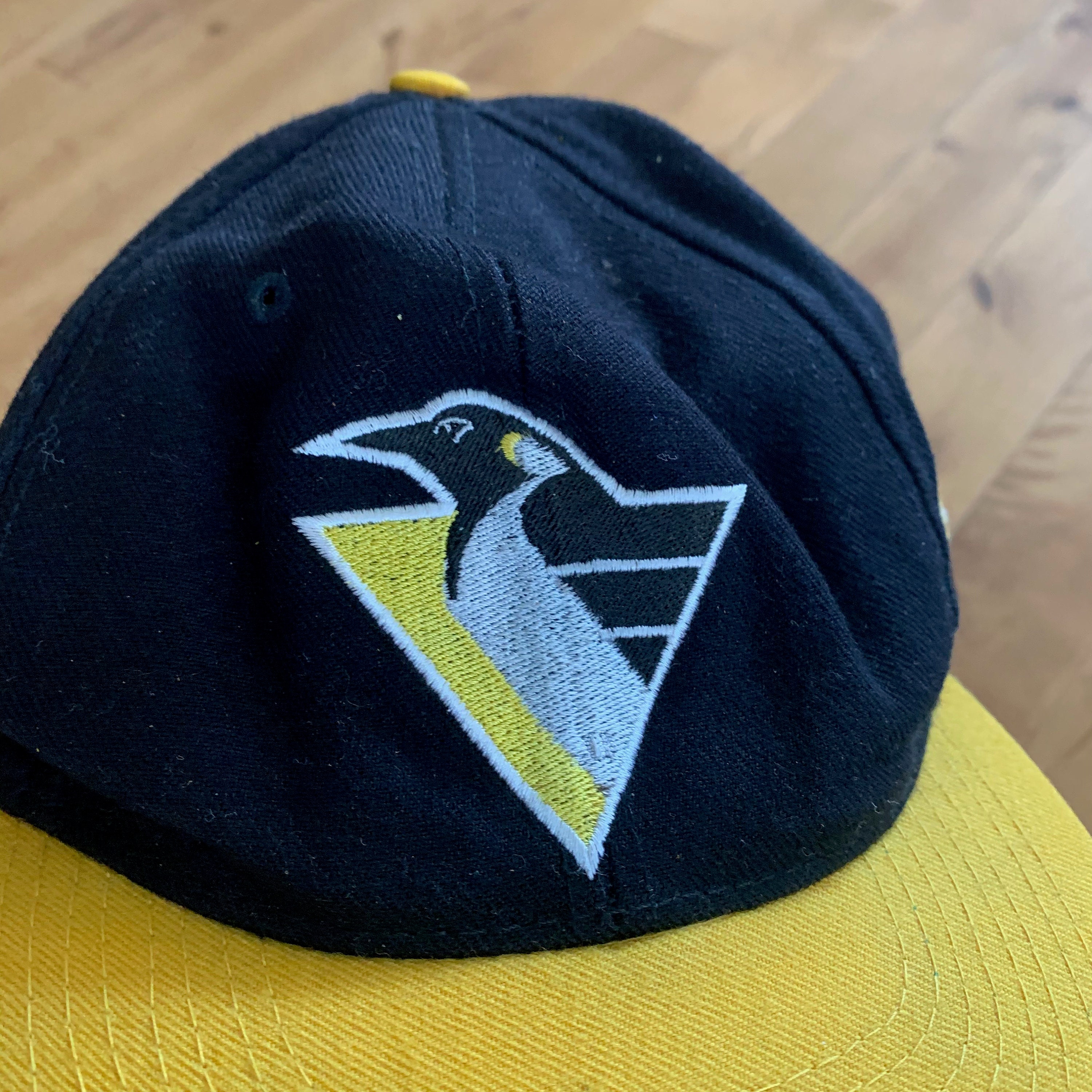 Vintage Pittsburgh Penguins Wool Hat Adult 90's Adjustable Cap Mens