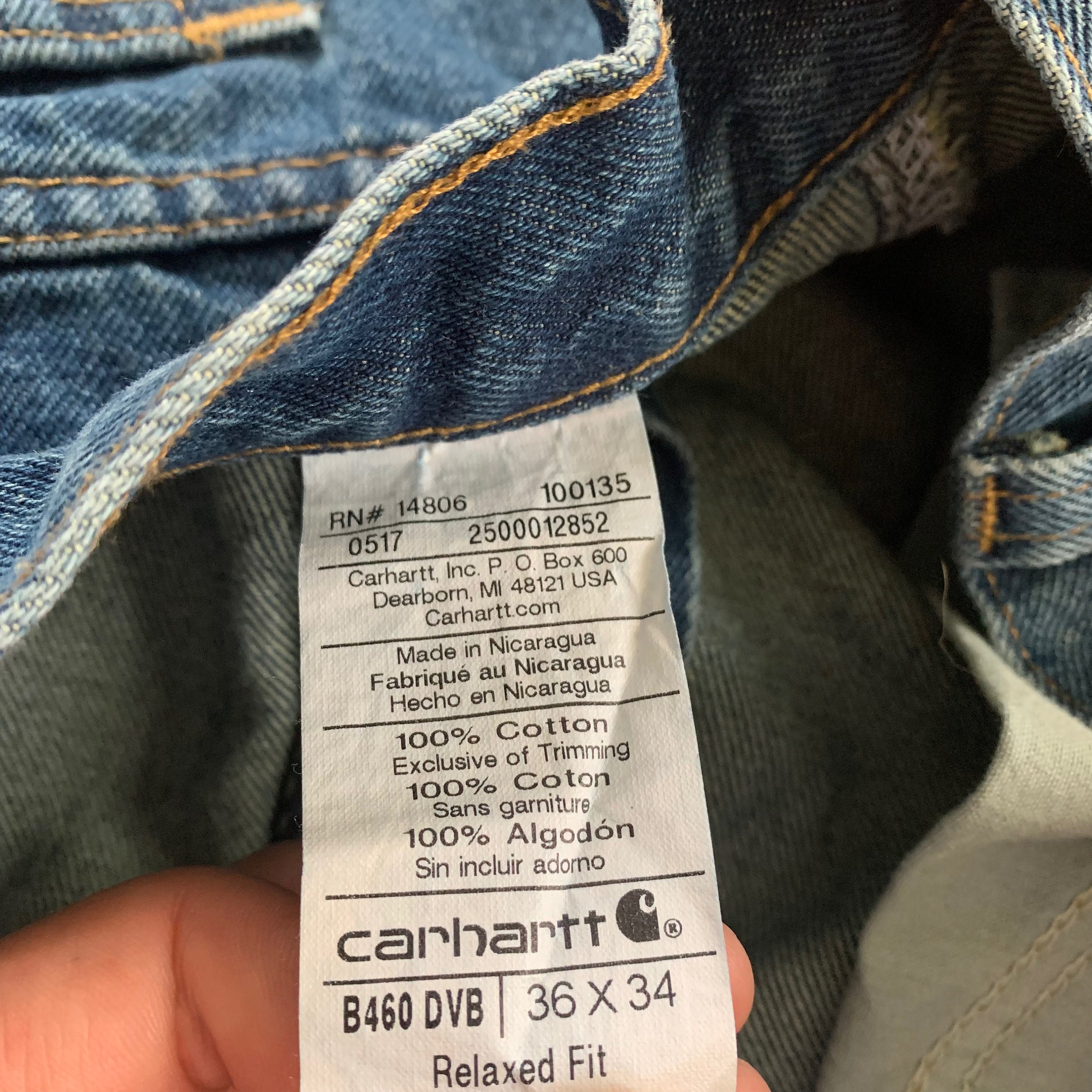 Carhartt b460dvb hotsell
