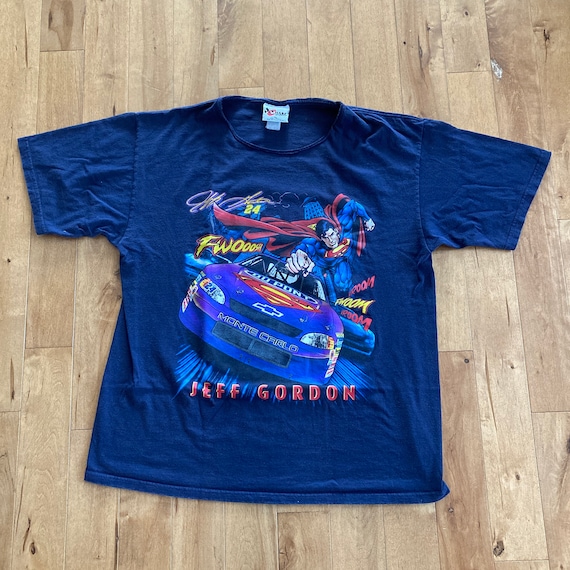 1999 Jeff Gordon Superman NASCAR T-shirt Vintage … - image 2