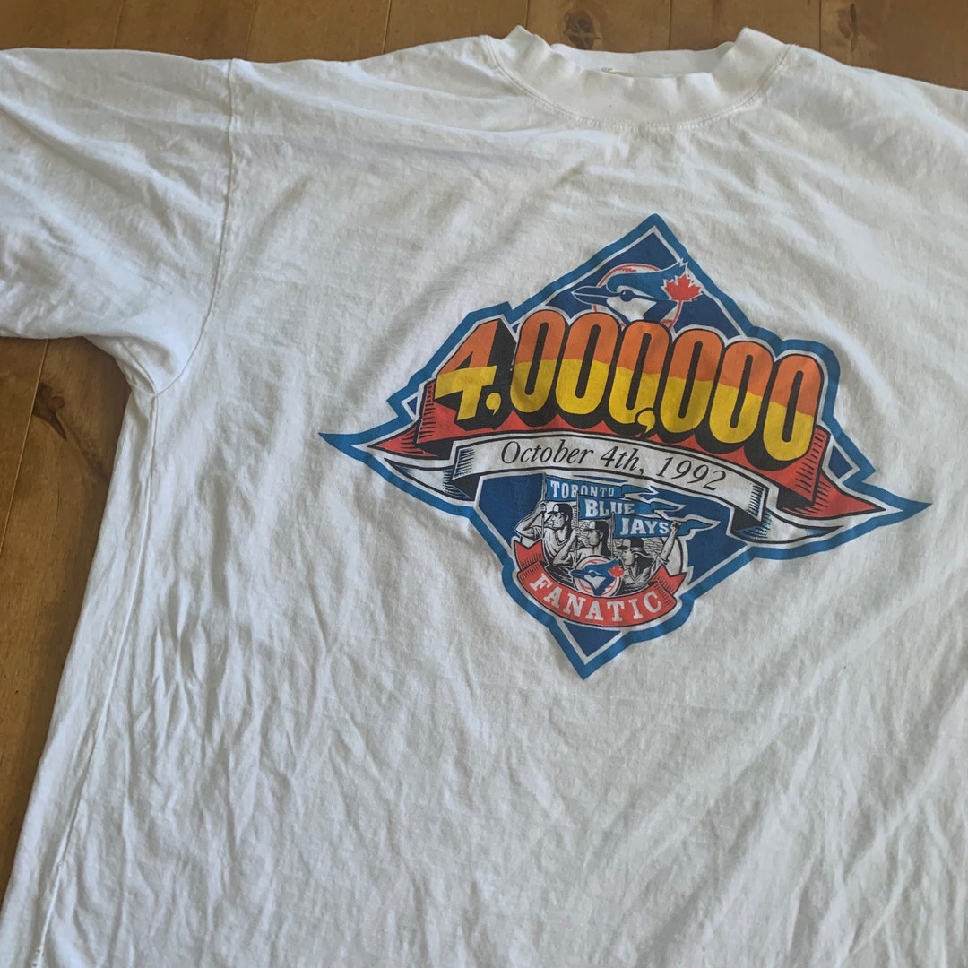 Toronto Blue Jays Shirt - 4 Million Fan Game 1992 - Men's One Size