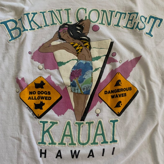 Planta Pigmalión tornillo Concurso de Bikinis de 1987 Kauai Hawaii Camiseta de manga - Etsy México