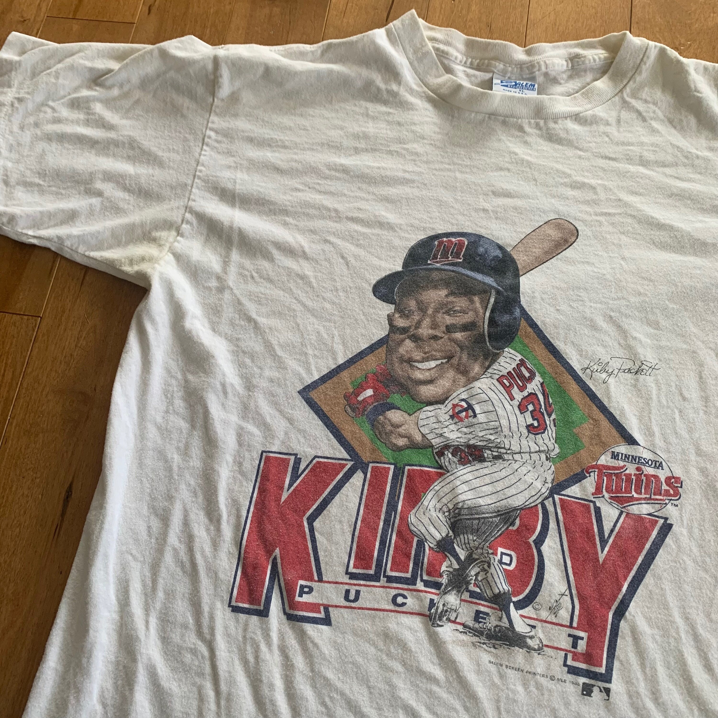 1988 Kirby Puckett Big Head Minnesota Twins T-shirt Vintage
