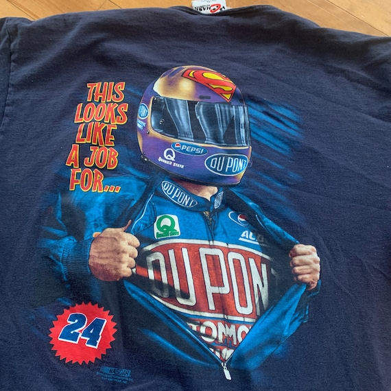1999 Jeff Gordon Superman NASCAR T-shirt Vintage … - image 8