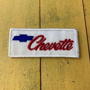 1980s Vintage Chevrolet Chevette Embroidered Patch GM General Motors Car Badge