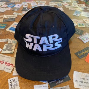 Deadstock 1990s Vintage STAR WARS Snapback Hat George Lucas Movie Promo Baseball Cap