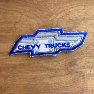 1980s Vintage Chevrolet Trucks Embroidered Patch GM General Motors Badge