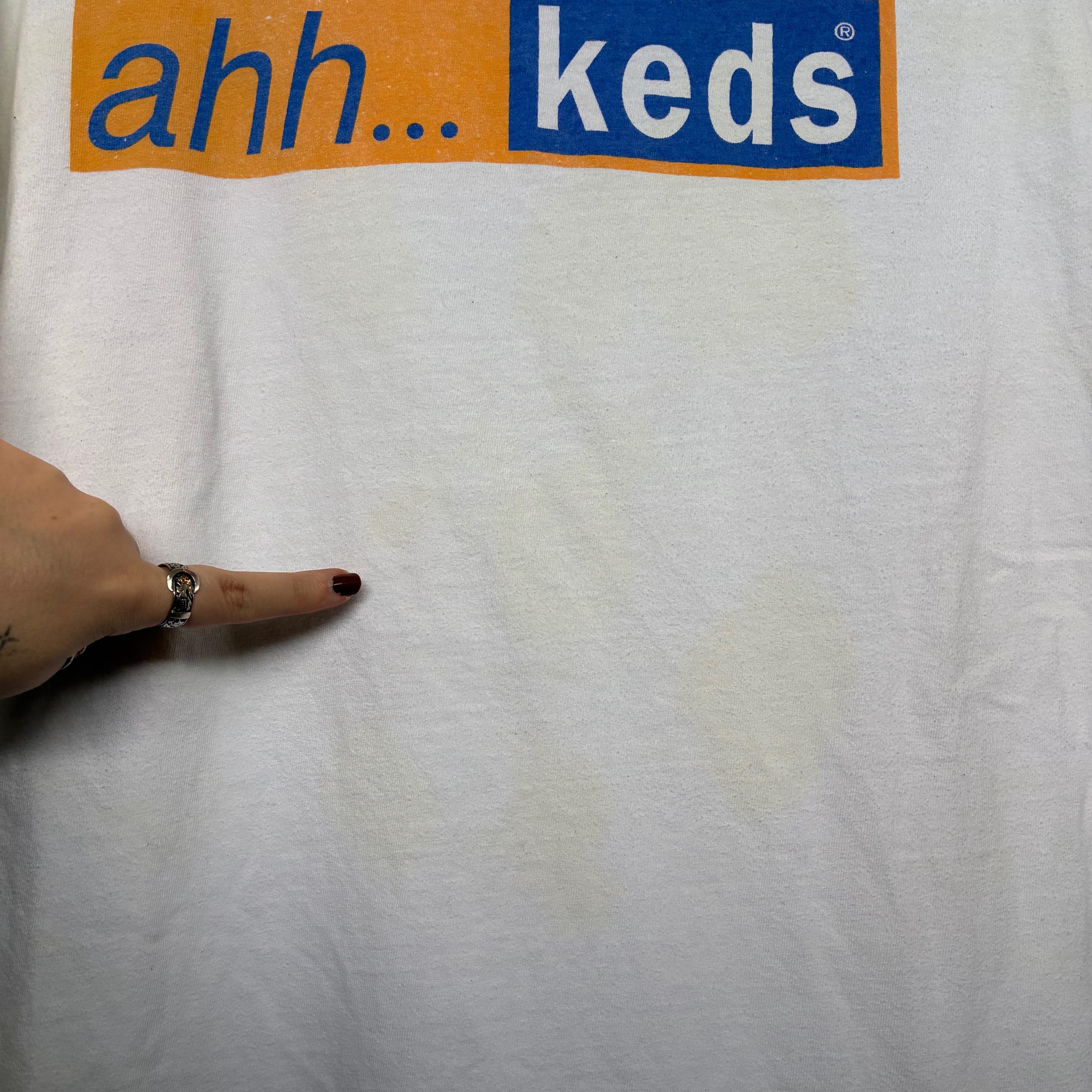 1990年代ヴィンテージKEDSプロモーションTシャツスニーカーシューズ 