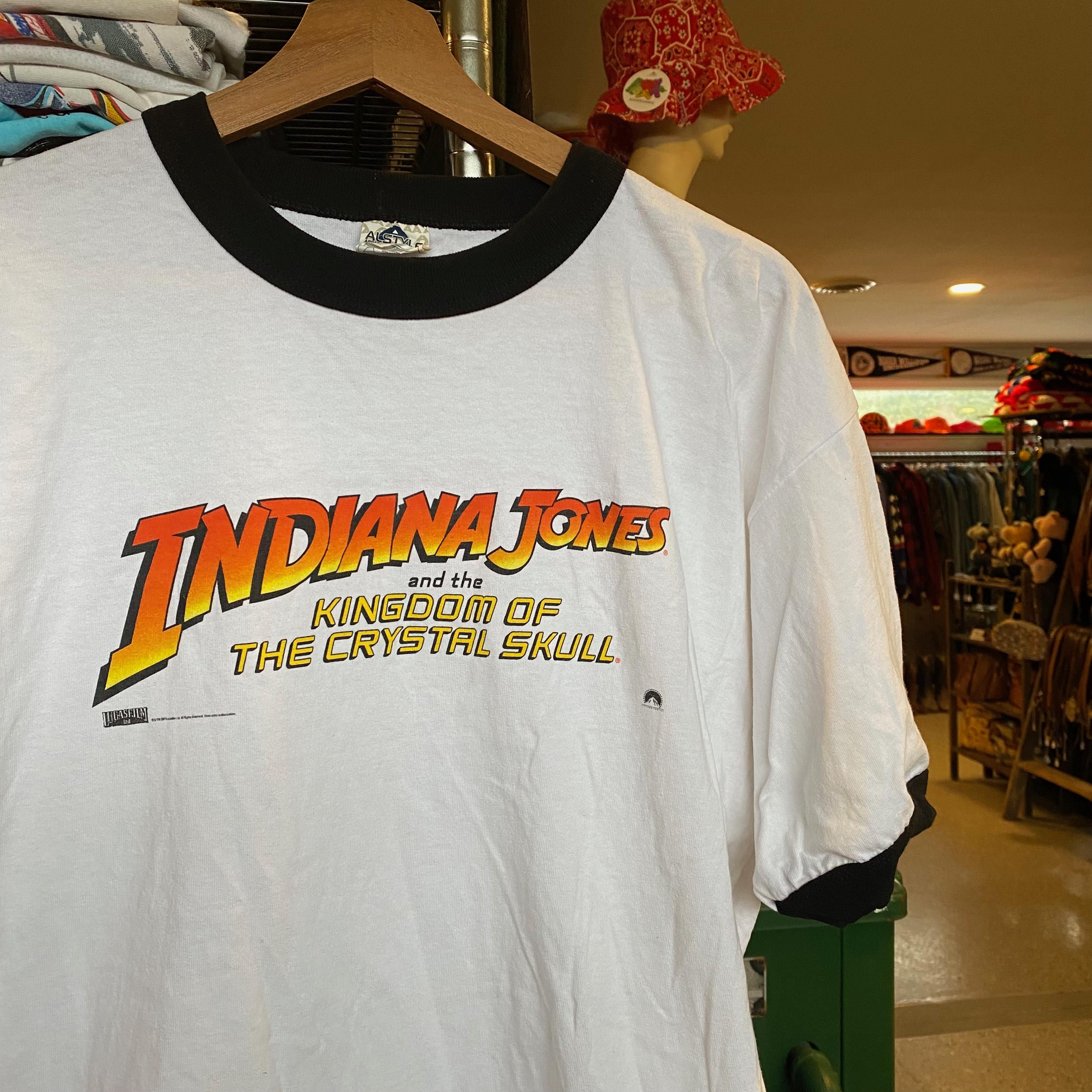 Y2K Indiana Jones Movie Promo Ringer Tee, Kingdom of the Crystal 