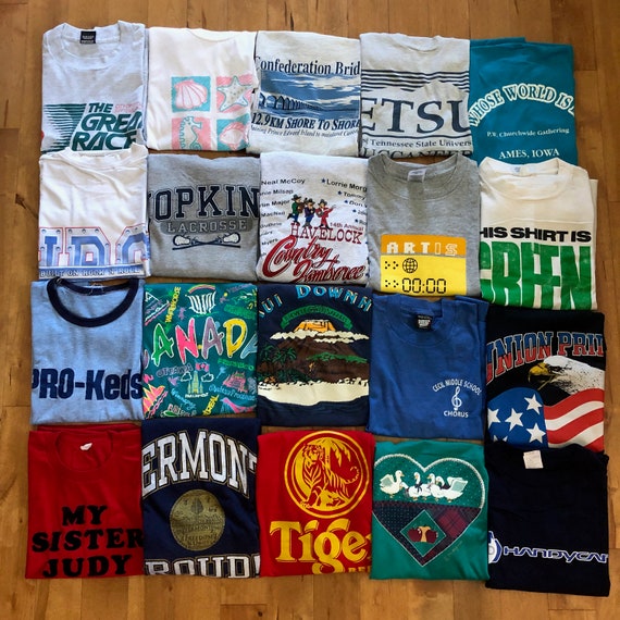 Lot of 20 Tees Vintage 1990s Early 2000s Mixed T-shirts - Etsy