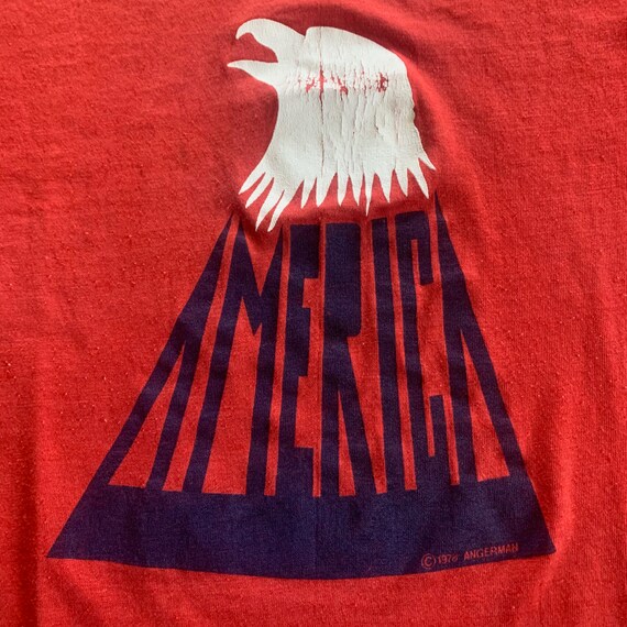 1978 America Band Tshirt Vintage 1970s XS Single Sti… Gem