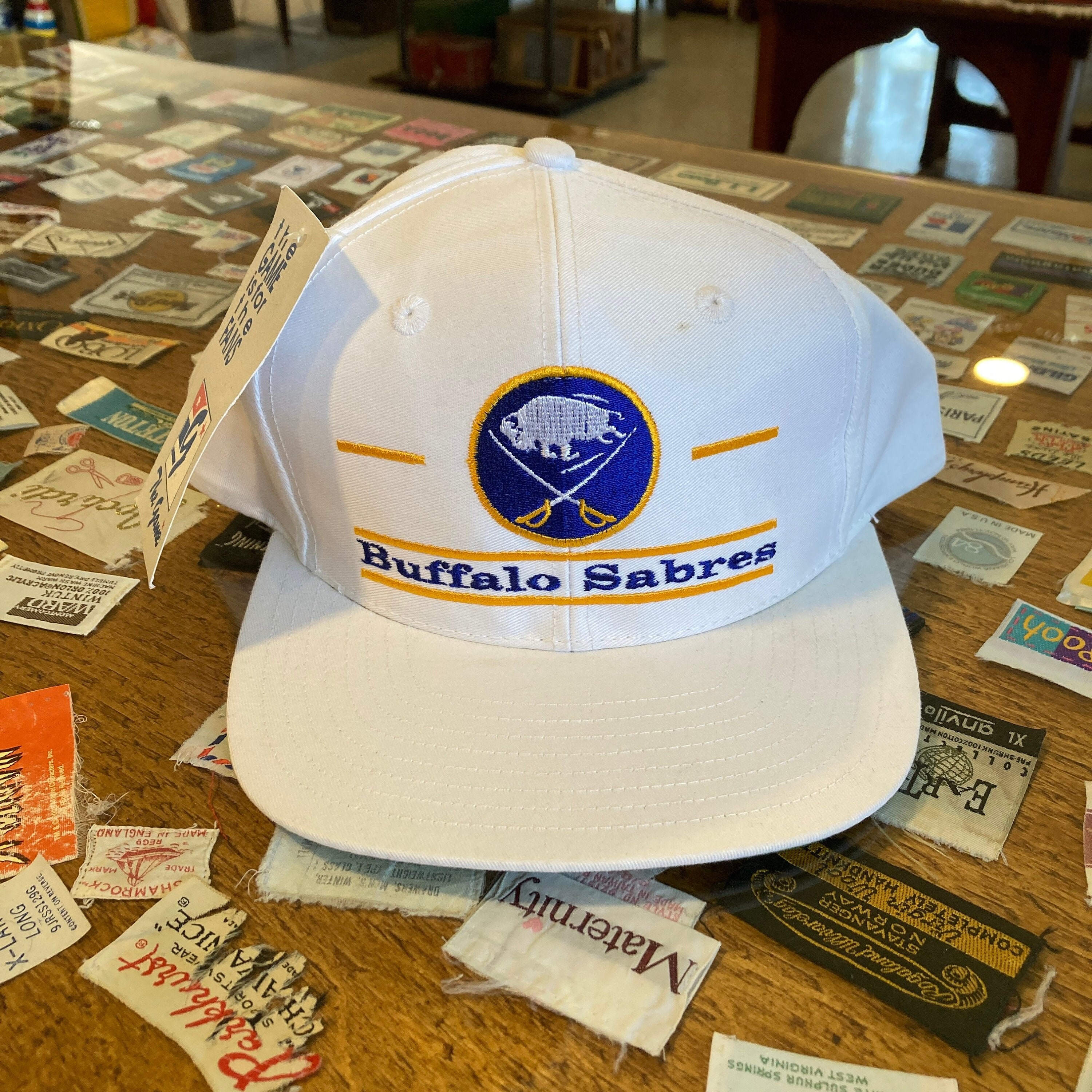 Unbranded, Accessories, Retro Buffalo Sabres Mens Trucker Hat Gold  Snapback 97 Logo Nhl Hockey Cap