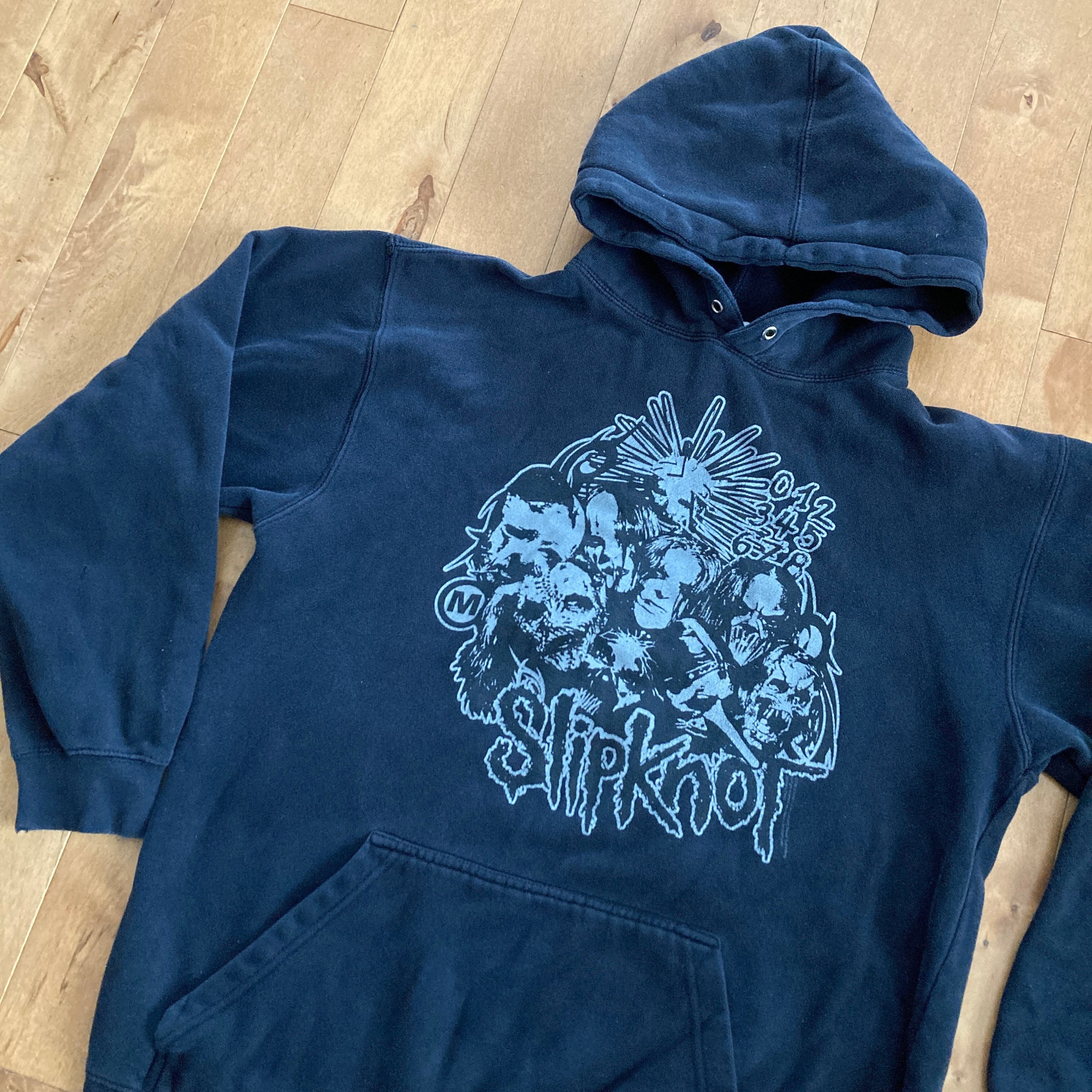 Slipknot WANYK Upcycle Bleached Hoodie Zip Up Size Med