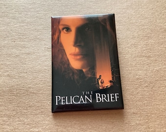 1993 The Pelican Brief Movie Promo Pin Back Button Vintage 1990s Film Lapel Pin