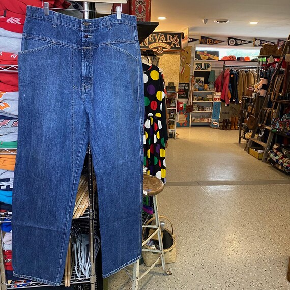 Pantalon Large Bohème Girbaud En Jean, Multi-poches, Taille 36, Excellent état D'occasion