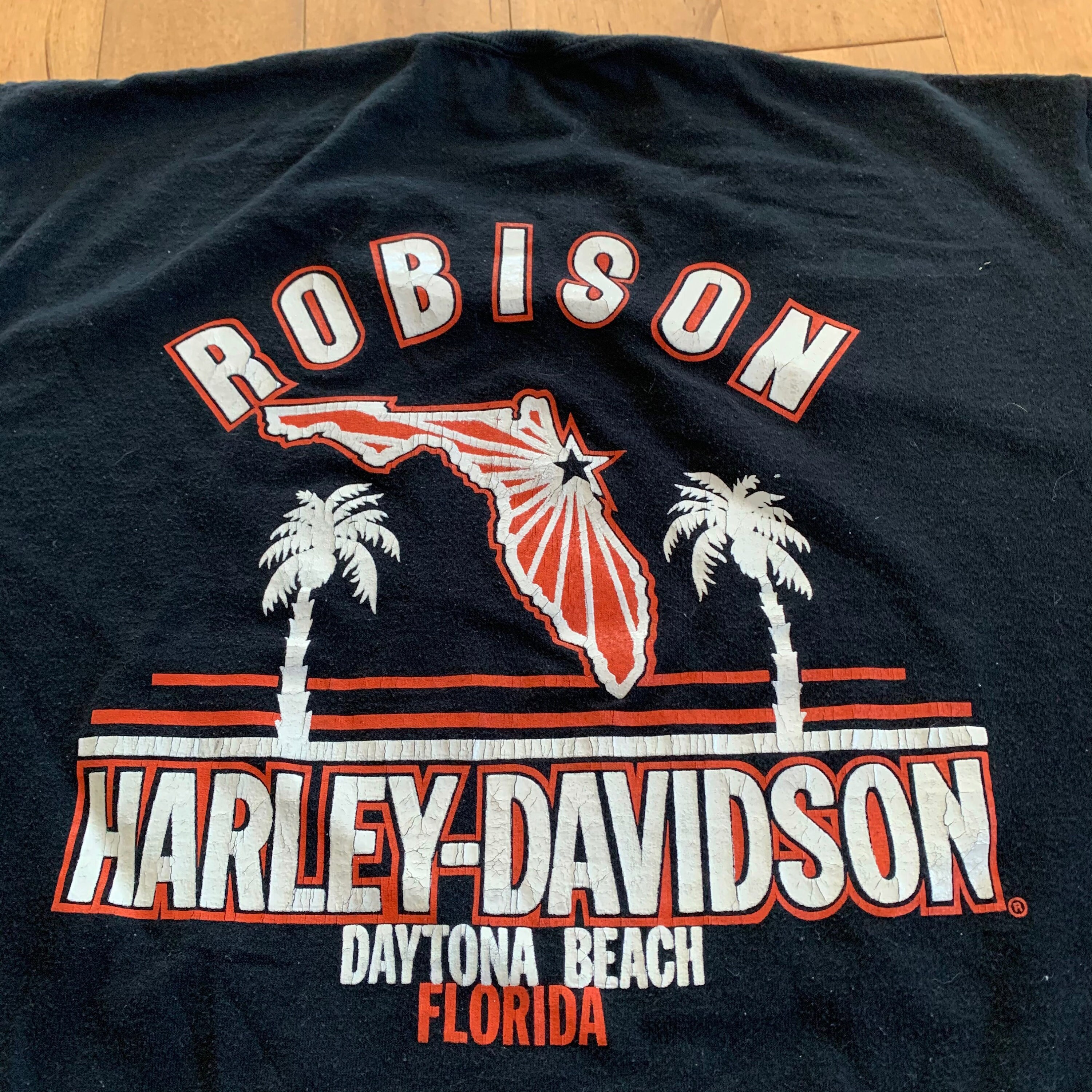 Vintage 80s Harley-davidson Daytona Beach T-shirt Made in USA 