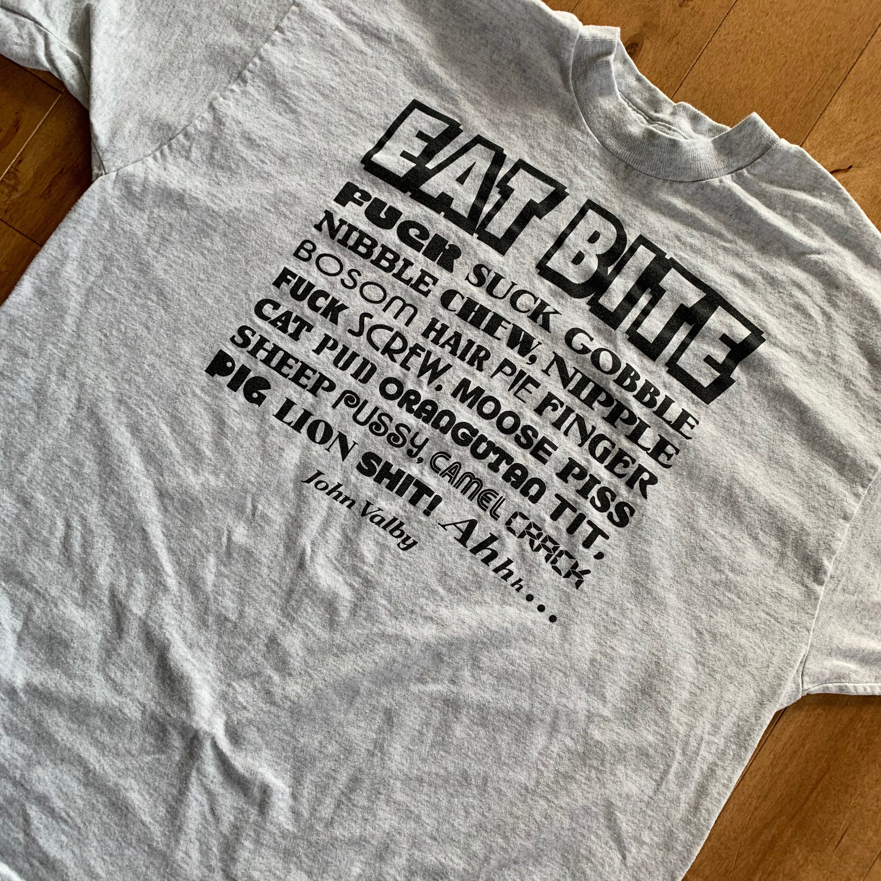 Vintage 1990's Comedian John Valby Eat Bite Suck Gobble Etsy