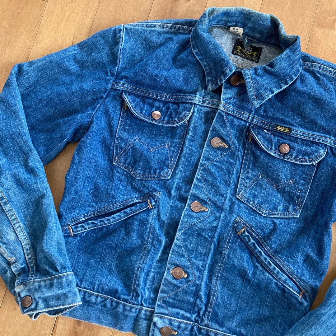 1970s Maverick Blue Bell Denim Trucker Jacket Vintage Made