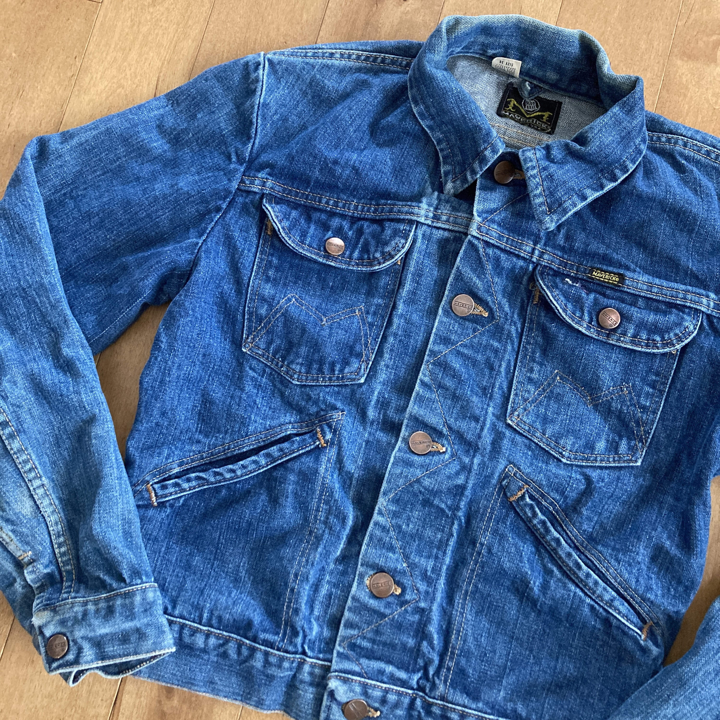 1970s Maverick Blue Bell Denim Trucker Jacket Vintage Made 1970s Maverick Blue Bell Denim Trucker Jacket Vintage Made